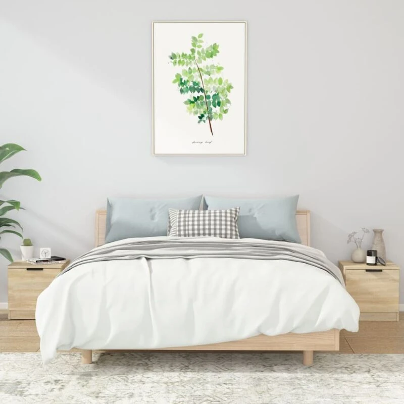 Image of VIDAXL Bedside Cabinets 2 pcs Sonoma Oak 40x39x40cm Vidaxl 8720286965092