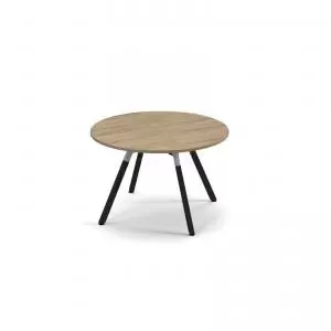 Image of Anson executive circular meeting table with A-frame legs - barcelona