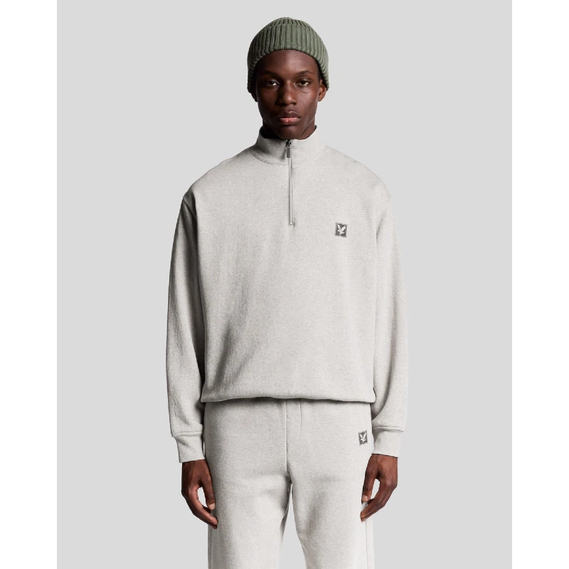 Image of Lyle and Scott Loungewear quarter Zip Sweatshirt Beige male XS