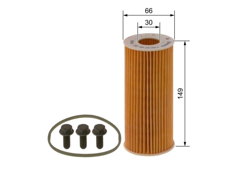 Image of Bosch F 026 407 284 Transmission Filter Hydraulic Filter,automatic transmission (416)