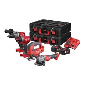 image of Milwaukee Power Tools M18 FPP4K2 PACKOUT Kit 18V 2 x 5.0Ah Li-ion