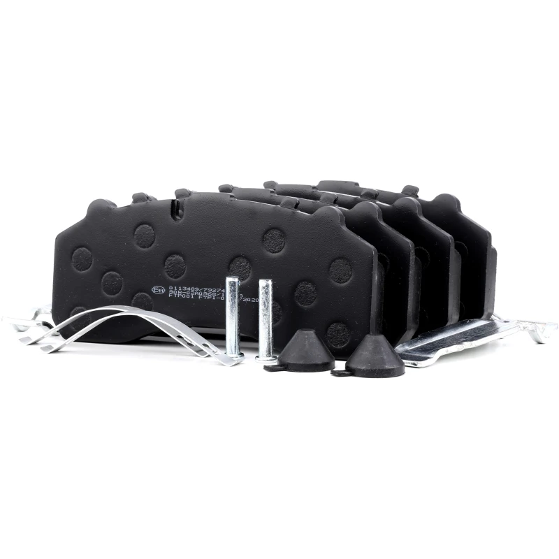 Image of STARK SKBP-0011312 Brake pad set Front and Rear, prepared for wear warning indicator, with fastening material Brake Pad Set,disc brake (402)
