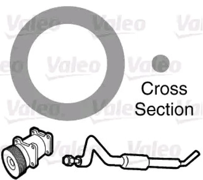 Image of VALEO 509300 Gaskets Seal,coolant pipe (547)