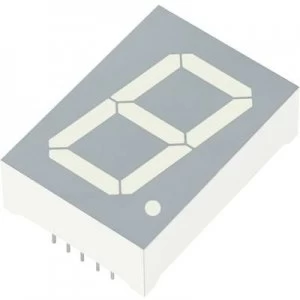 Image of Seven segment display Yellow 25.4mm 3.9 V No. of digits 1