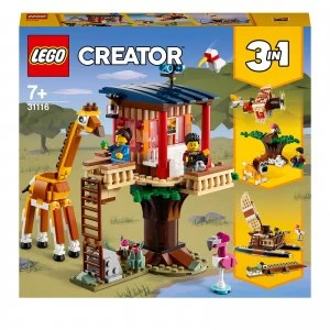 image of LEGO Creator: 3 in 1 Safari Wildlife Tree House Set (31116)