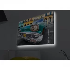 Image of 4570MDACT-028 Multicolor Decorative LED Lighted Canvas Painting