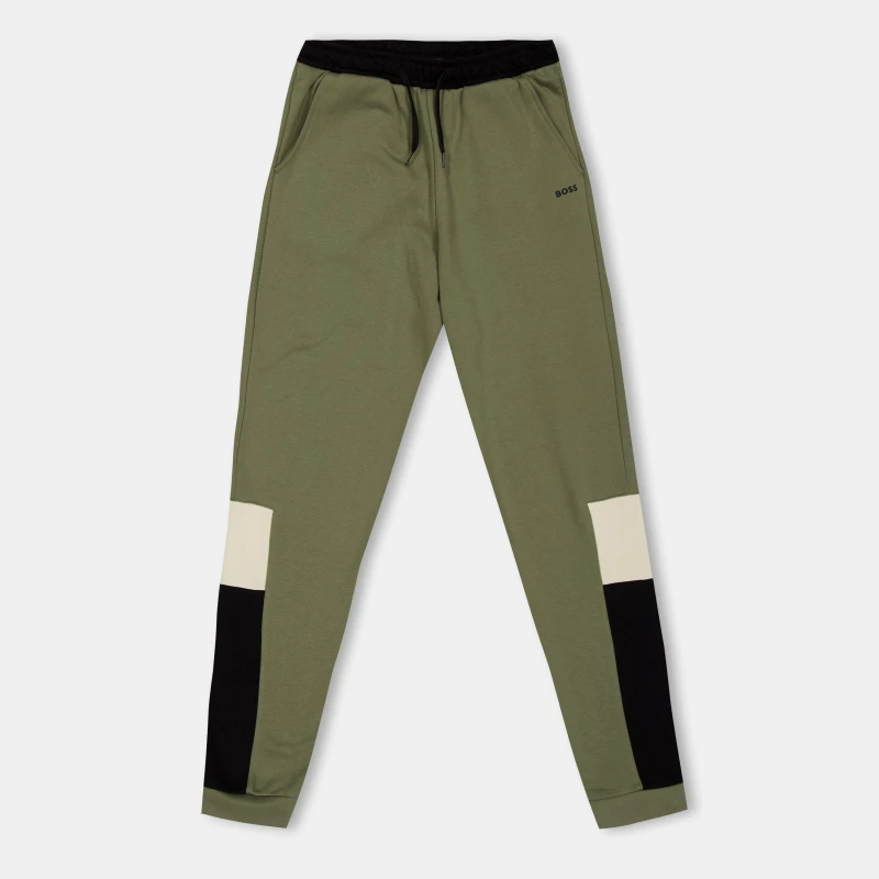 Image of Boss Kids Jog CH Closed Hem Fleece Joggers Green male 8Y