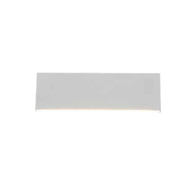 Image of Concha Modern 2 Light Up & Down Wall Lamp White Matt 28cm 3000K