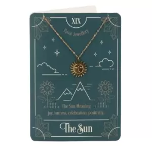 Image of The Sun Tarot Necklace Card
