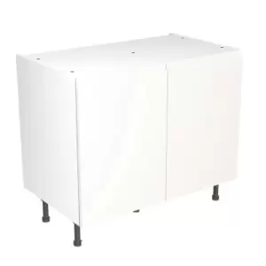 image of KitchenKIT J-Pull Handleless 100cm Base Unit - Matt White