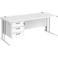 image of Dams International Desk MCM18P3WHWH 1,800 x 800 x 725 mm