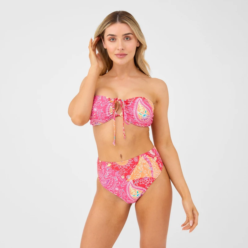 Image of Be You Bandeau Bikini Top - Pink Pink 8