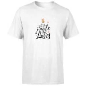 Image of All The Jingle Ladies T-Shirt - White - 3XL