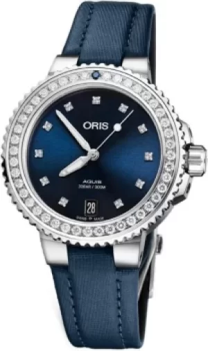 image of Oris Watch Aquis Date Diamond Ladies