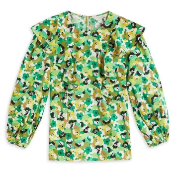 Image of Ted Baker Gigie Print Top - Bright Green