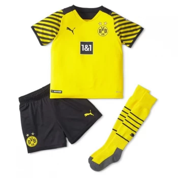 image of Puma Borussia Dortmund Home Mini Kit 2021 2022 - Yellow/Black