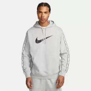 image of Nike Sportswear Repeat Mens Pullover Fleece Hoodie - Grey