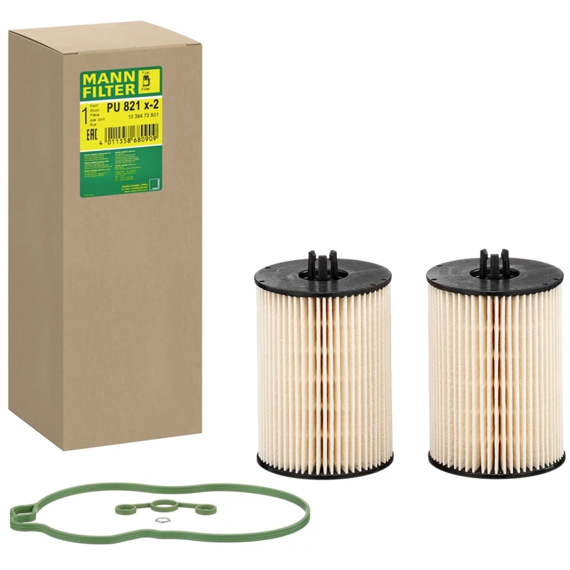 Image of MANN-FILTER PU 821 x-2 Fuel Filter Filter Insert, with gasket/seal Fuel filter (9)