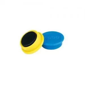 image of Nobo Magnetic Whiteboard Magnets 10 Pack 13mm Coloured Magnets