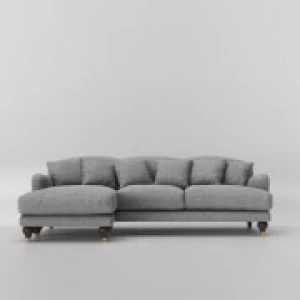 Image of Swoon Holton Smart Wool Corner Sofa - Left Hand Side - Corner Sofa - Pepper