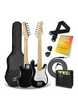 image of 3Rd Avenue Junior Electric Guitar Pack - Black And White