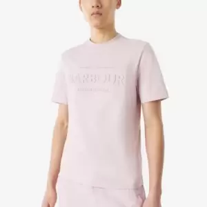 Image of Barbour International Mens Tilt T-Shirt - Dusk Pink - L
