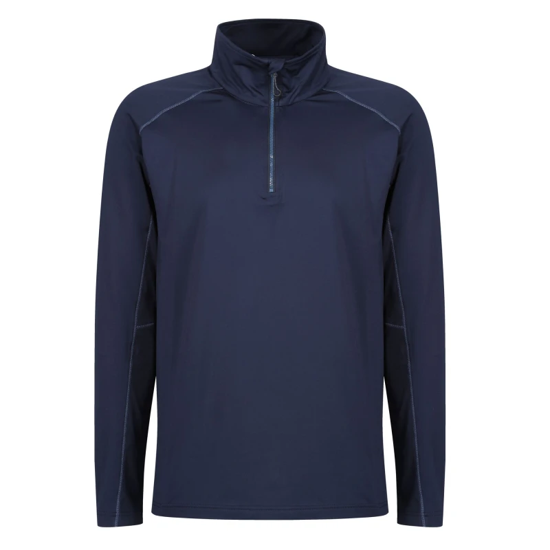 Image of Regatta Professional Mens Core Stretch Half Zip Midlayer in Navy Size: Small Navy Male S