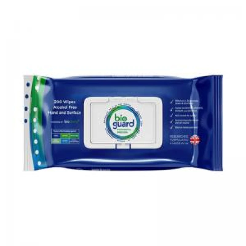 Image of Bioguard 200 Soft Pack Hand and Surface Wipe Alcohol - Free