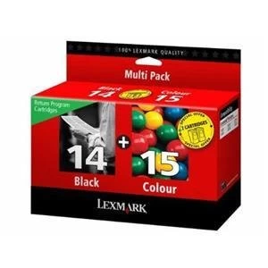 Image of Lexmark 14 Black & 15 Tri Colour Ink Cartridge