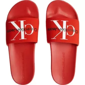 Image of Calvin Klein Jeans Monogram Slide - Red