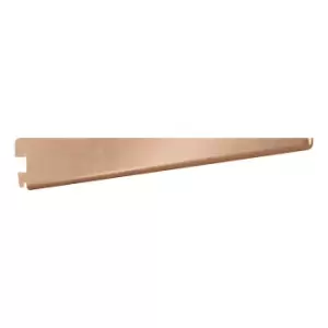 image of Rothley Twin Slot Shelving Kit In Bright Copper 8" Brackets And 48" Uprights