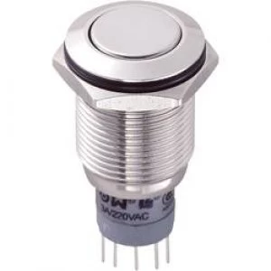 image of Tamper proof pushbutton 250 V AC 3 A 2 x OnOn TRU COMPONENTS