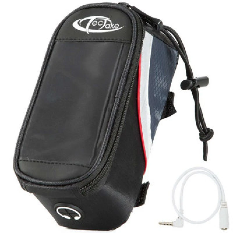 Image of Tectake Phone Holder For Bike 18 X 8.5 X 8.5cm - Black/grey/red