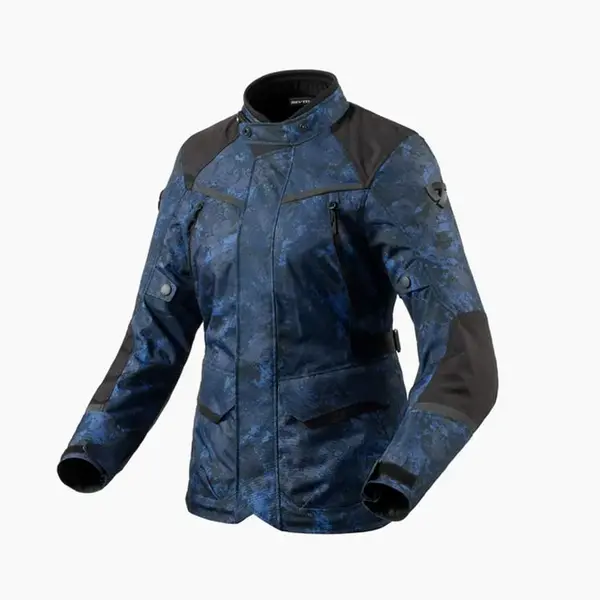Image of REV'IT! Voltiac 3 H2O Jacket Lady Camo Blue Size 46