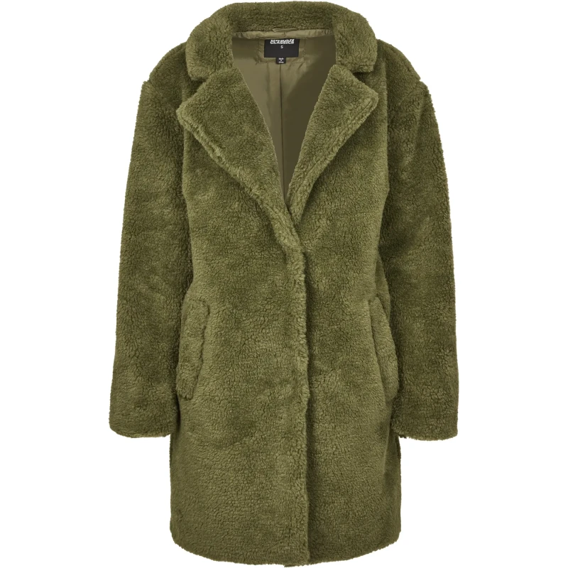 Image of Urban Classics Womens parka Urban Classic oversized sherpa Vert Female L