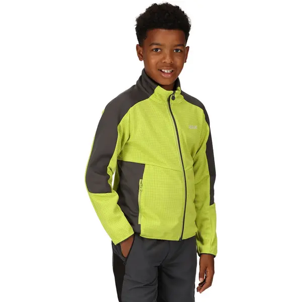 image of Regatta Boys Highton II Full Zip Breathable Fleece Jacket 9-10 Years - Chest 69-73cm (Height 135-140cm)