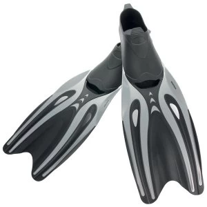 Image of Divetech Explorer Fins Black/Silver 4-6 UK Size