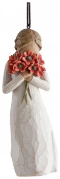 Image of Willow Tree Surrounded by Love Hanging Ornament