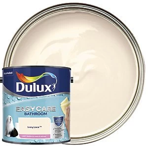 Image of Dulux Easycare Bathroom Ivory Soft Sheen Emulsion Paint 2.5L