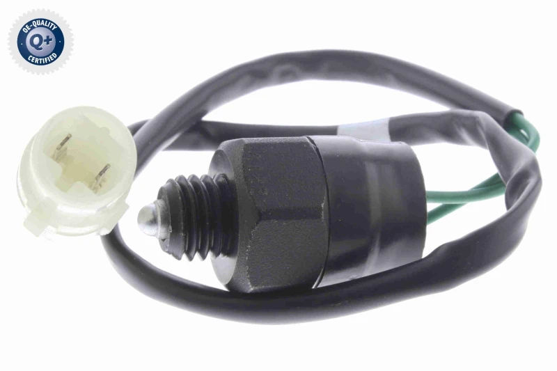 Image of VEMO V53-73-0004 Switch, reverse light with cable, Q+, original equipment manufacturer quality Switch,reverse light (807)