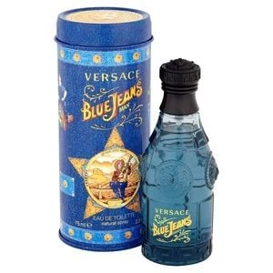 Image of Versace Blue Jeans Eau de Toilette For Him 75ml
