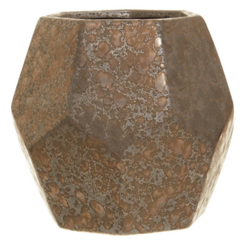 Image of Orsina Textured Large Ceramic Planted, Handcrafted Garden Flower Pots, Glazed Finish Planter For Artificial Flowers