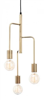 Image of 3 Light Cluster Pendant Antique Brass, E27