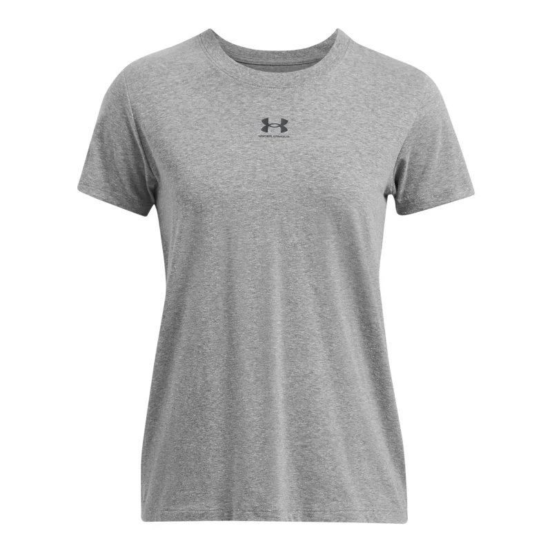 Image of Under Armour Womens T-Shirt Under Armour Rival Core Gris Female S