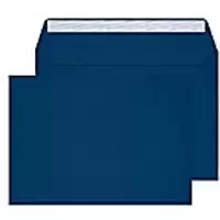 Image of Creative Senses Coloured Envelope C5 229 (W) x 162 (H) mm Adhesive Strip Blue 140 gsm Pack of 20