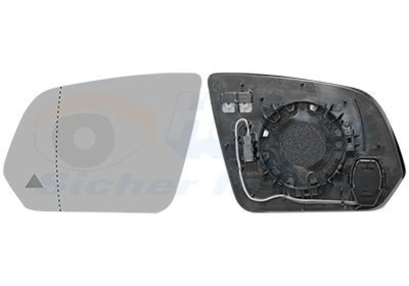 Image of VAN WEZEL Wing mirror glass VAN WEZEL 3082835