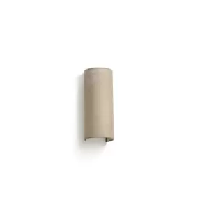 Image of Otton Round Jute Up Down Wall Lamp Vertical 2 Light