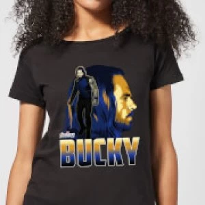 image of Avengers Bucky Womens T-Shirt - Black