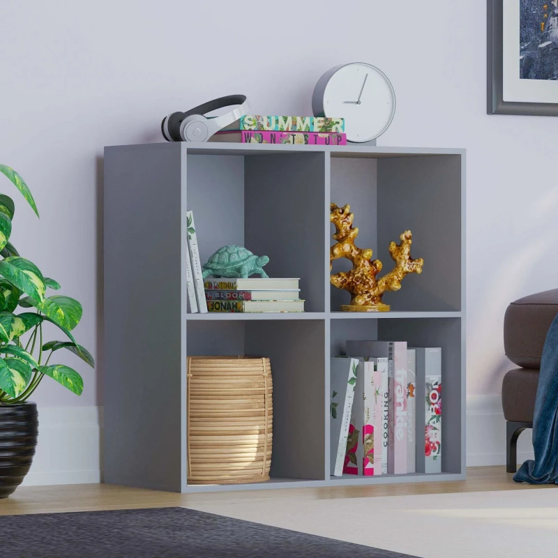 Image of Lassic Vida Designs Durham 2x2 Cube Storage Unit Grey unisex One Size