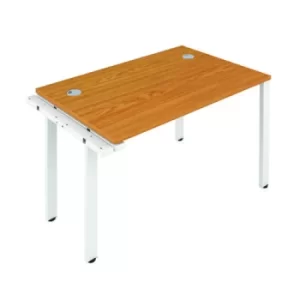 Image of Jemini 1 Person Extension Bench Desk 1400x800x730mm Nova Oak KF808923